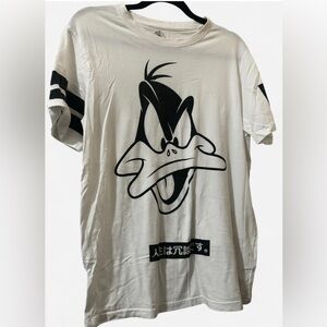 Eleven Paris Duffy Duck White Graphic Men's Shirt Size Medium